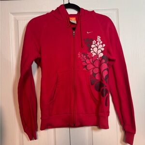 Red Nike the athletic department size small zip up vintage Y2K